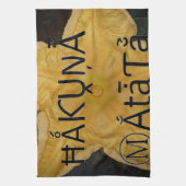 Golden Star Hakuna Matata Kunstdruk Theedoek (Verticaal)