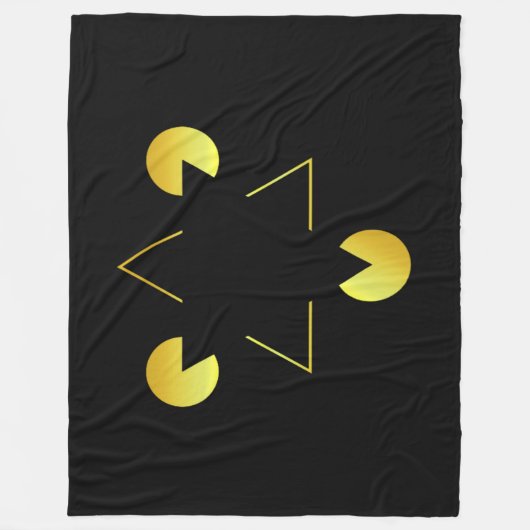 Golden Star illusion Fleece Blanket (Voorkant)