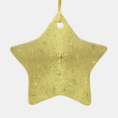Golden Star Keramisch Ornament (Achterkant)