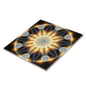 Golden Star Mandala Tegeltje (Zijkant)