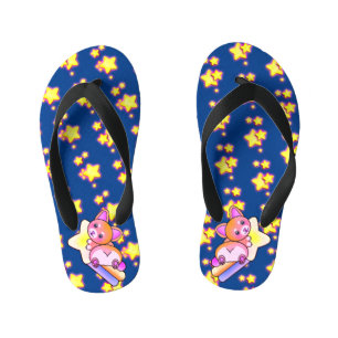 Golden Star met Fluffy Oranje Cute Happy Corgi Kinder Teenslippers