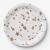 Golden star papieren bordje (Voorkant)