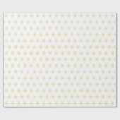 Golden Star Pattern Gift Wrap Paper Cadeaupapier (Vlak)