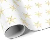 Golden Star Pattern Gift Wrap Paper Cadeaupapier (Rol Hoek)