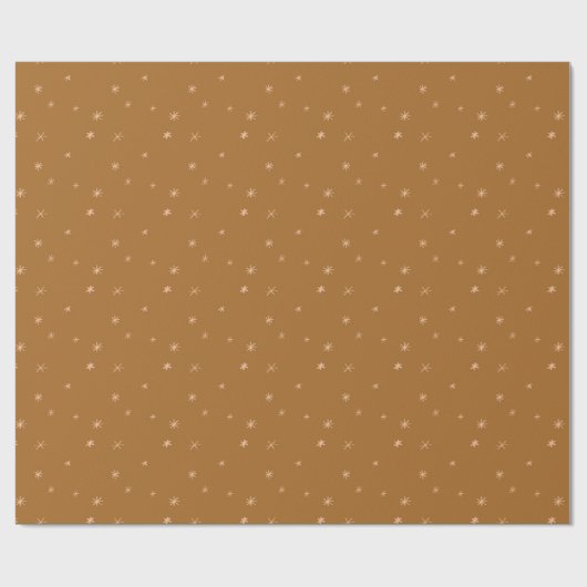 Golden Star Pattern Wrapping Paper Cadeaupapier (Vlak)