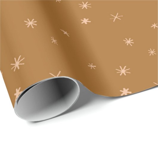 Golden Star Pattern Wrapping Paper Cadeaupapier (Rol Hoek)