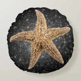 Golden Star Rond Kussen