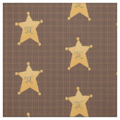 Golden Star Sheriff's Badge Stof (Swatch)