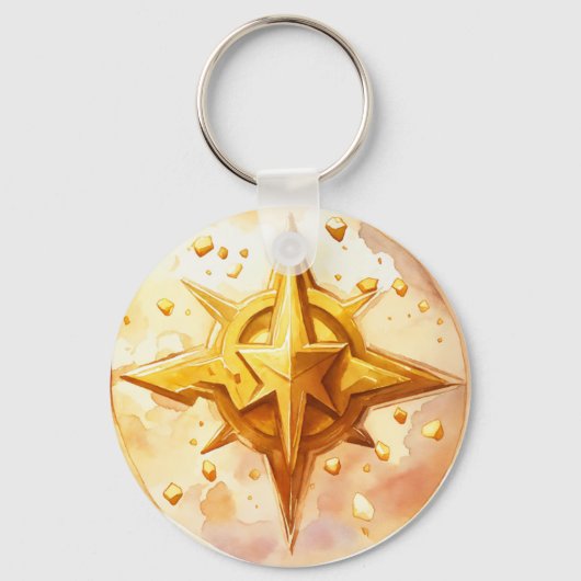 Golden Star Sleutelhanger (Voorkant)