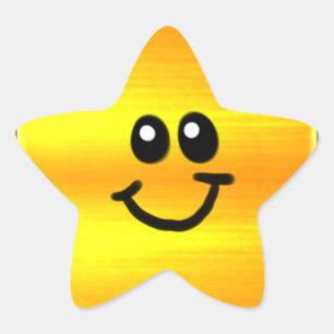 Golden Star-Sticker Ster Sticker