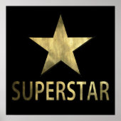 Golden Star Superstar Poster (Voorkant)