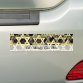 Golden Star van David Bumpersticker (Op auto)
