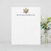 Golden Star van David Custom Briefhoofd (Staand voorkant)