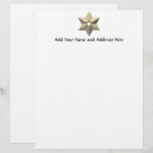 Golden Star van David Custom Briefhoofd (Voorkant / Achterkant)
