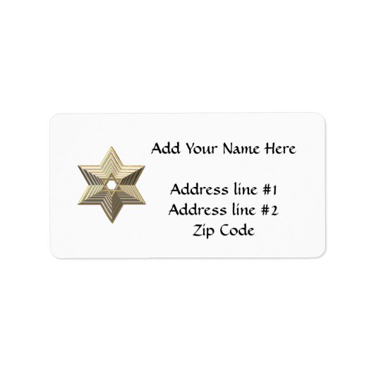 Golden Star van David Etiket (Voorkant)