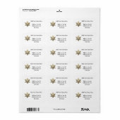 Golden Star van David Etiket (Full Sheet)