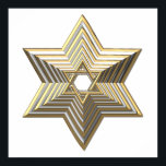 Golden Star van David Poster<br><div class="desc">Golden Star van David Voel vrij om je eigen woorden en/of afbeeldingen aan dit object toe te voegen via de geweldige aanpassingstools van Zazzle. Dit ontwerp is ook beschikbaar op tientallen andere producten. Bedankt om langs te stoppen! God zegene!</div>