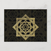 Golden Star van Lakshmi - Ashthalakshmi Briefkaart (Voorkant)