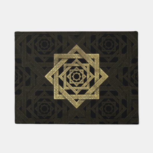 Golden Star van Lakshmi - Ashthalakshmi Deurmat (Voorkant)