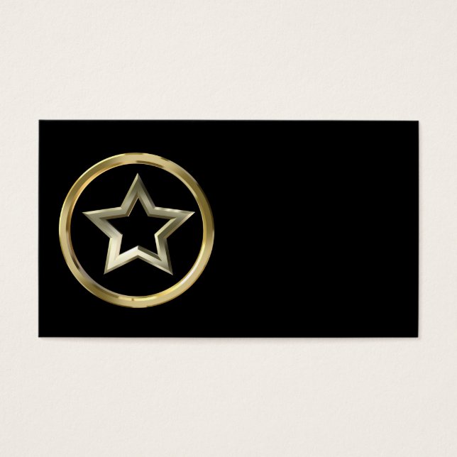 Golden star visitekaartje (Voorkant)