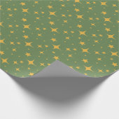 Golden Starburst Gift Wrap Cadeaupapier (Hoek)