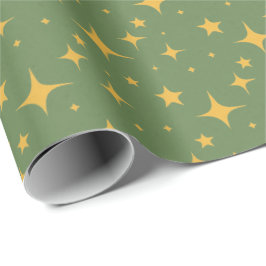 Golden Starburst Gift Wrap Cadeaupapier