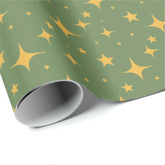 Golden Starburst Gift Wrap Cadeaupapier (Rol Hoek)