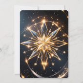 Golden Starburst Holiday Greeting Card Feestdagenkaart (Voorkant)