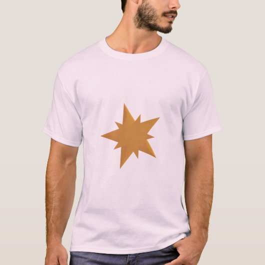 Golden Starburst Minimalist Shine Bright T-Shirt (Voorkant)