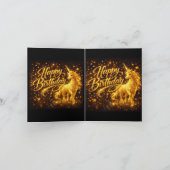 Golden Stardust Birthday — Fantasy Unicorn  (Binnen)