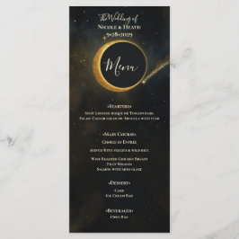Golden Stardust Eclipse Hemelse Huwelijk Menu