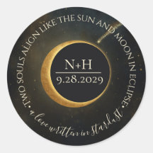 Golden Stardust Eclipse Hemelse Huwelijk