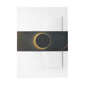 Golden Stardust Eclipse Hemelse Huwelijk Uitnodigingen Wikkel (Voorkant Voorbeeld)