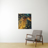 Golden stardust mode beauty girl glow sky wandkleed (In situ)