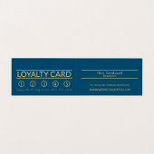 Golden Starfish, schoonheidsspecialist, Loyalty Ca Visitekaartje (Binnenkant ongevouwen)