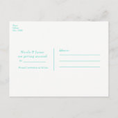 Golden Starfish & Wood Elegant Beach Save the Date Aankondigingskaart (Achterkant)