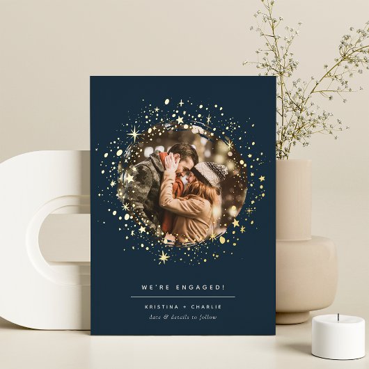 Golden Stars | Aankondiging foto-Verloving