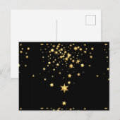 Golden Stars Aankondigingskaart (Voorkant / Achterkant)