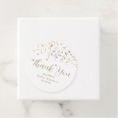 Golden Stars Baby shower Bedankjes Labels (In situ)