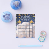 Golden Stars Baby shower Bingo Game Flyer (Enkel)