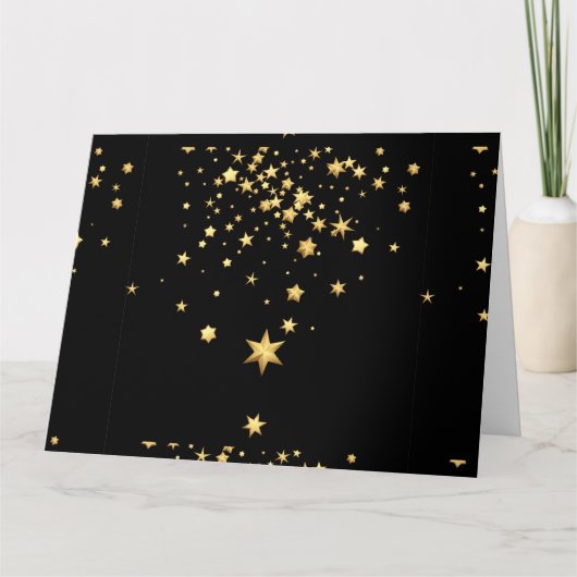 Golden Stars Bedankkaart (Voorkant)