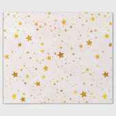 Golden Stars Cadeaupapier (Vlak)