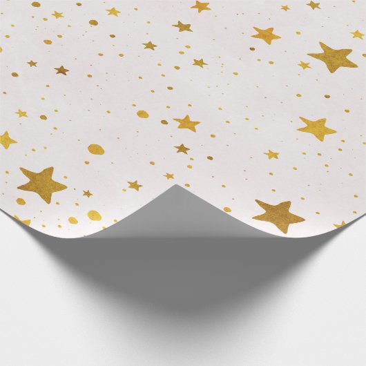 Golden Stars Cadeaupapier (Hoek)