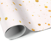 Golden Stars Cadeaupapier (Rol Hoek)