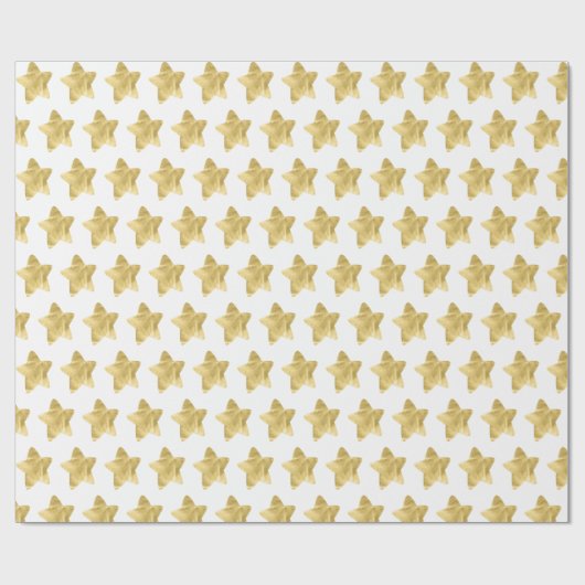 Golden Stars Cadeaupapier (Vlak)