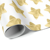 Golden Stars Cadeaupapier (Rol Hoek)