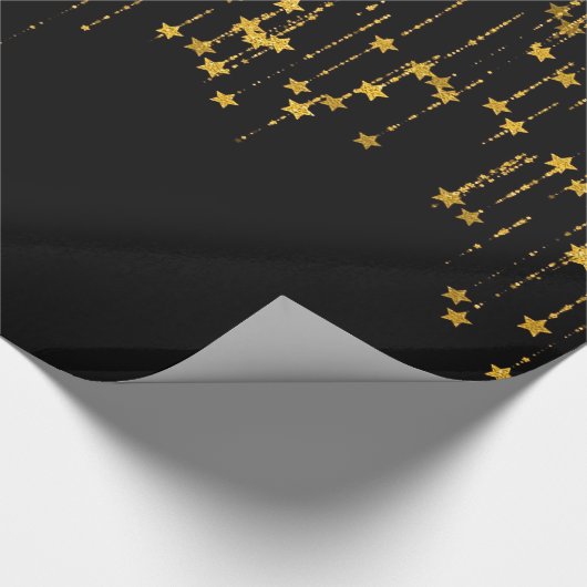 Golden Stars Cadeaupapier (Hoek)