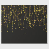Golden Stars Cadeaupapier (Vlak)