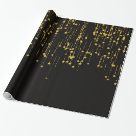 Golden Stars Cadeaupapier