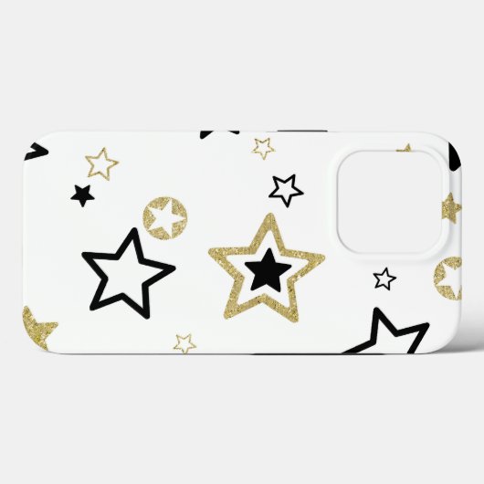 Golden Stars Classy Case-Mate iPhone Case (Achterkant (horizontaal))
